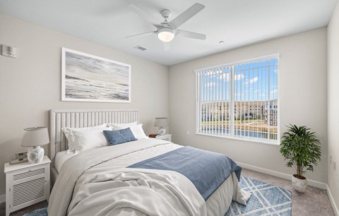 Bedroom at Osprey Park 62+ Apartments, Florida, 34758
